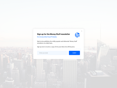 Daily UI - #016 - Pop Up dailyui