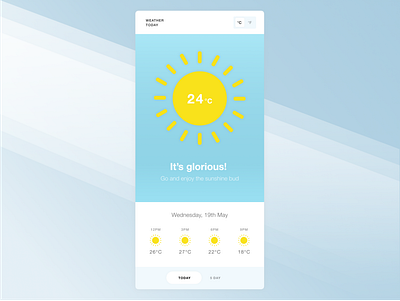 Daily UI - #037 - Weather dailyui