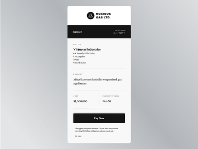 Daily UI - #046 - Invoice dailyui