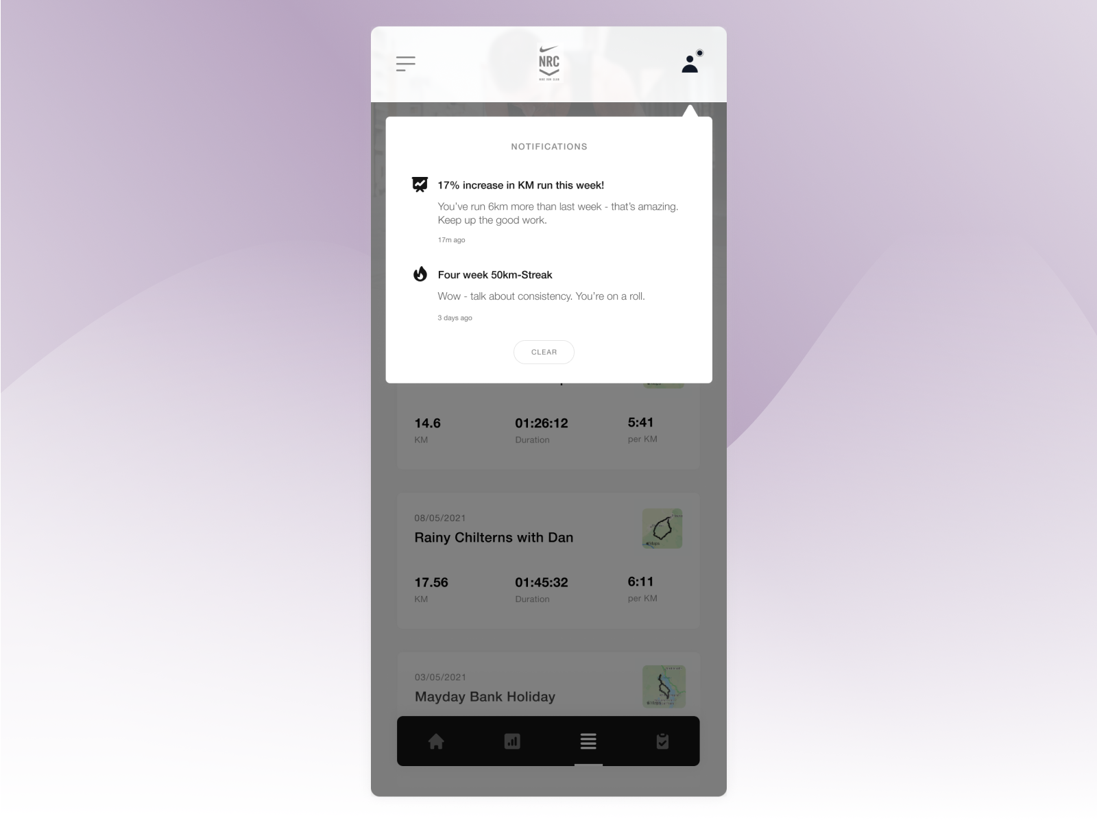 Daily UI - #049 - Notifications by David Salmon on Dribbble