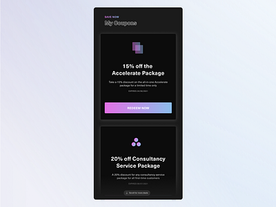 Daily UI - #061 - Redeem Coupon dailyui