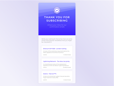 Daily UI - #077 - Thank You