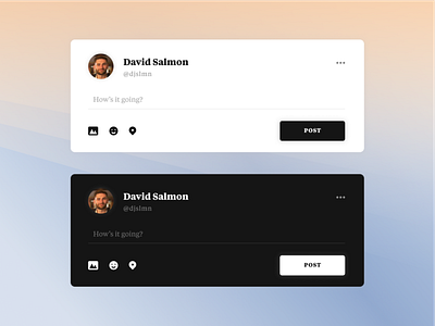 Daily UI - #081 - Status Update dailyui