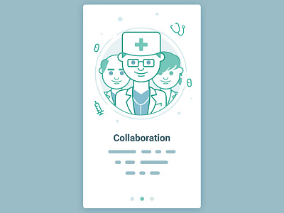 Clinical Collaboration Slide doctor medicine mobile vector
