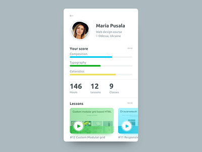 Social Profile for Daily Ui 006