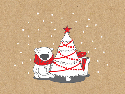 Christmas Bear bear christmas craft cute new year present seasons greetings snow