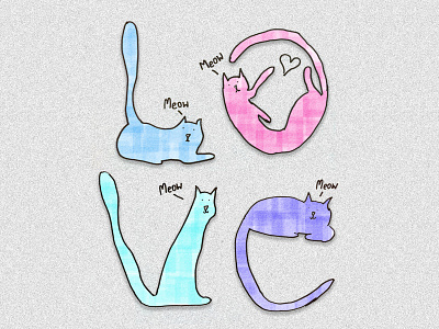 Illustration cat design illustration vector