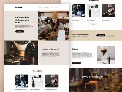 Getabet online store coffee design figma landing landingpage logo online shop online store online store commerce typography ui ux design uidesign webdesign