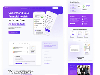 Fintuity Landing Conception finance fintech landing ui ui ux design web webdesign