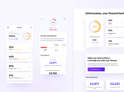 Fintuity Redesign fintech mobile ui ux design webdesign