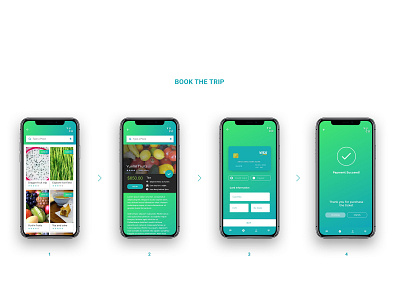 Yuco booking app app branding ecology typography ui ux design uidesign ux strategy