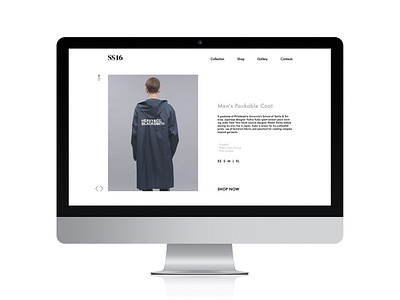 Yoshio Kubo web page clothe fashion shop typography ui ux design ux strategy web design