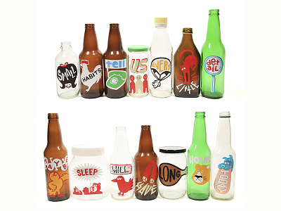 Poptimism acrylic bottles graphics logos pop soda