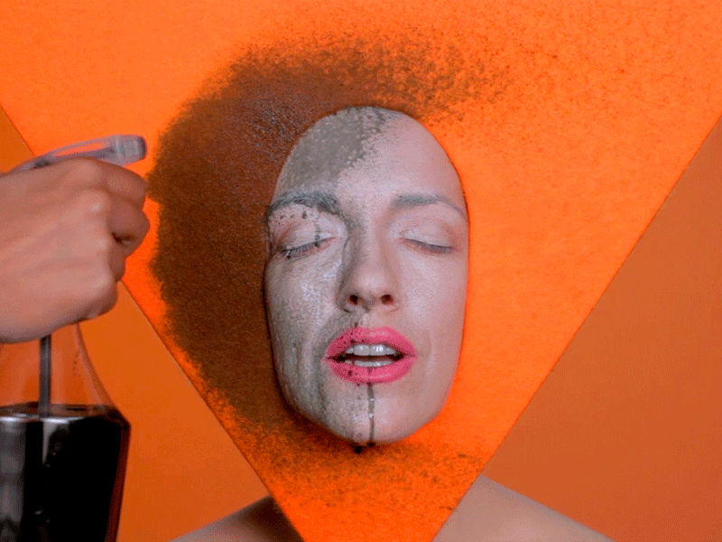 Zoo Age – Blind conceptual fashion ink music video orange spray