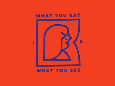 What You Say Is What You See girl illustration