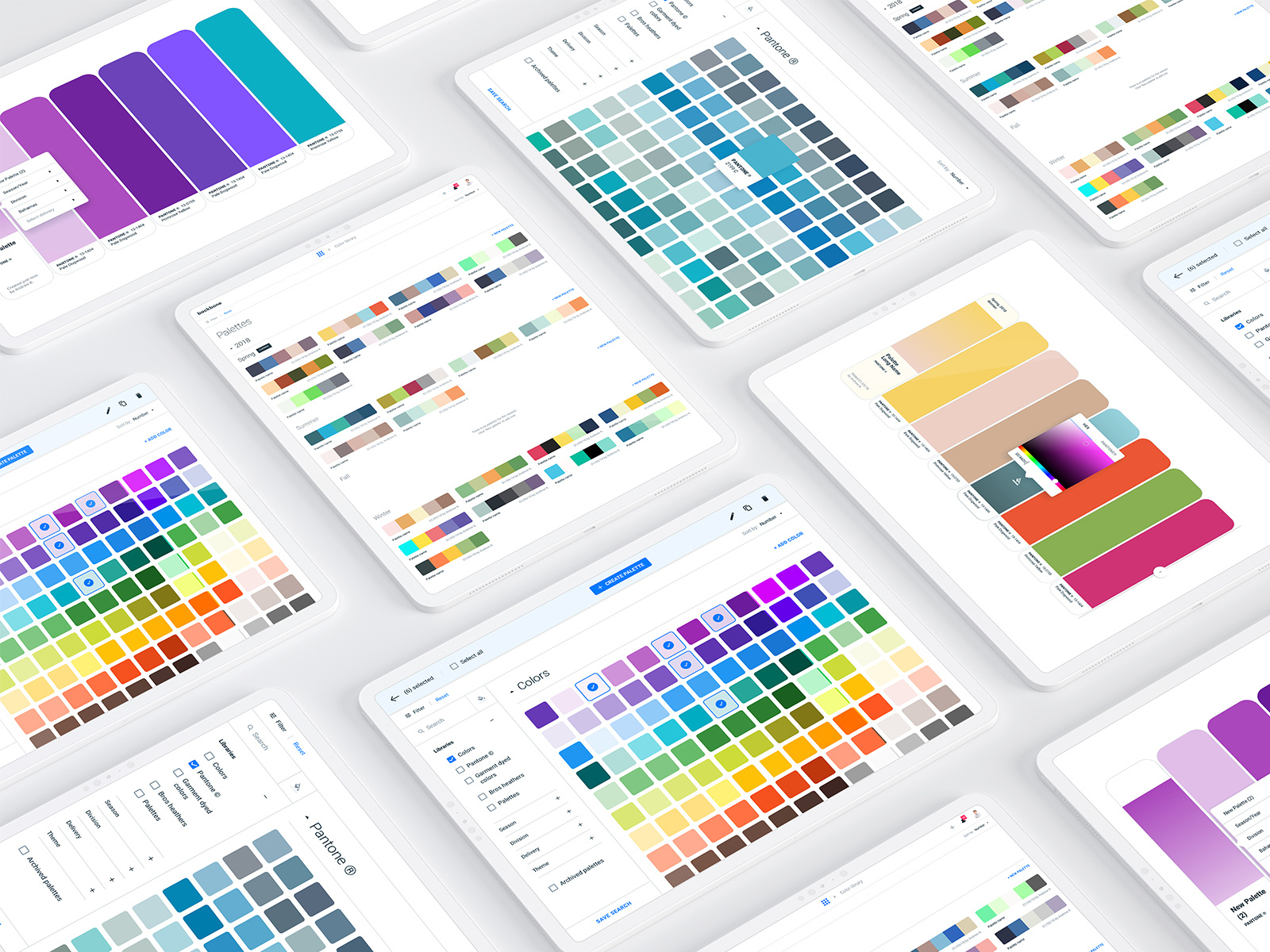 Color library (SaaS web app) by Alex Gilev on Dribbble