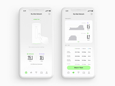 WiFi router management app (Before/After) clean ui interface minimal mobile mobile app mobile app design mobile application mobile design mobile designer mobile ui ui ui design user interface design ux ux design
