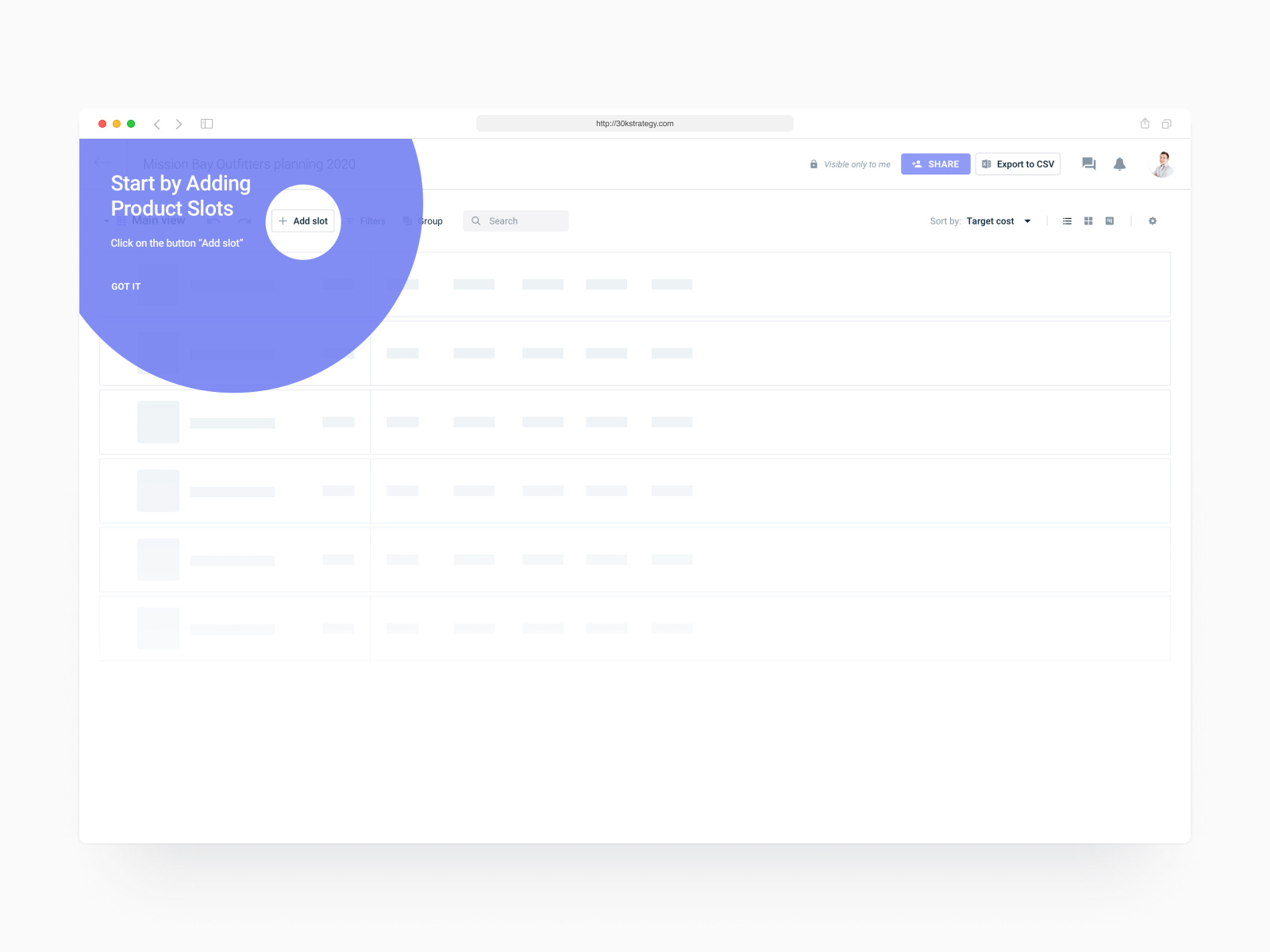 Blank Slate Onboarding by Alex Gilev on Dribbble