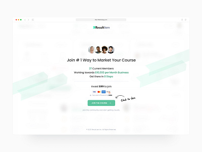 Join Course Landing Page - Web app course dashboard education enterprise app enterprise software enterprise ux landing page minimal online learning product design ui design ux design web app web app ui web app ux web application design webdesign