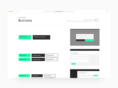 SaaS Web App Design System - Buttons