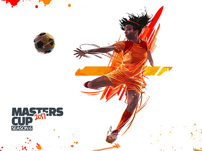 Masters Cup Season 6 painting soccer vector