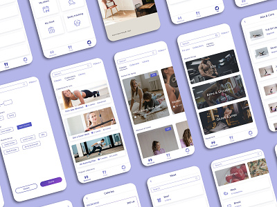 Highfit Fitness App fitness app mobile app personal project product design product ui