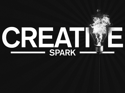 Creative Spark ad concept photoshop