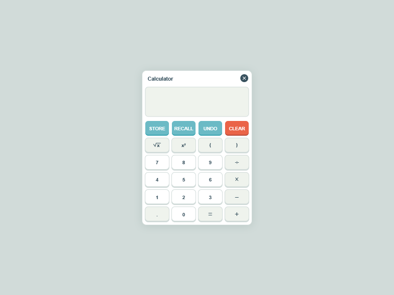 Calculator calculator ui interface visual design