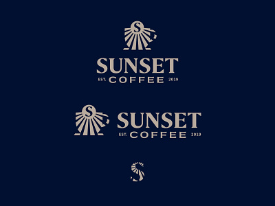 Meet Sunset Coffee alinea bakery brand branding coffee identity lockup logo logomark mark