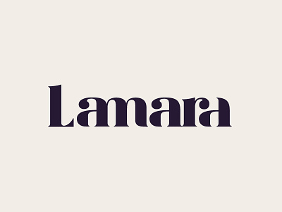 Logo : Lamara brand branding family font identity logo logomark logotype mark typeface typography wordmark