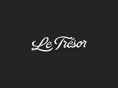 Le Trésor Chocolates brand font graphic identity lockup logo logomark logotype mark monogram seal wordmark