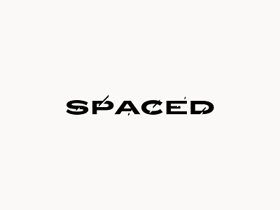 SPACED logo branding design font futuristic galaxy graphic logo mars proposal space