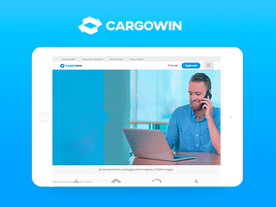 CargoWin. Main page. Animations animation auction cargowin