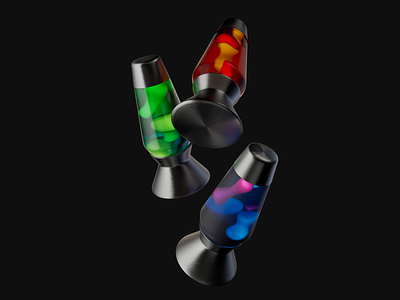 Lava Lamps 3d cinema4d lava lamp redshift subsurface scattering