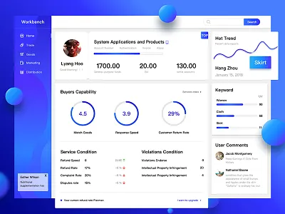 Workbench Sreen backstage ui ux web workbench