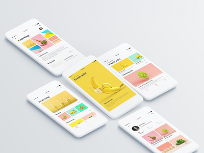 Fruit APP collection colour community design fruit ios move share ui