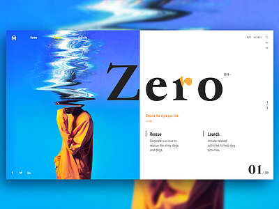 Zero classification click color design discover flip register share style theme webpage zero carnival