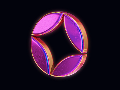 Gem 3d abstract branding design illustration ui