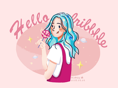 Hello Dribbble！ illustration