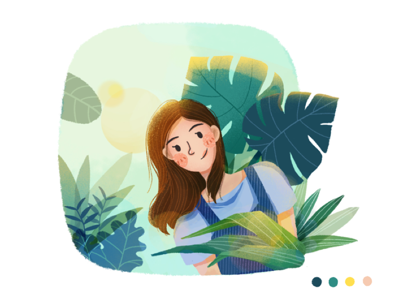 Green Plants by cokey wu on Dribbble