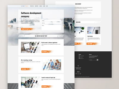 Software development company (landing page)