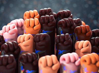 Hand of equality 3d animation art direction cgi characters design editorial equality freedom hands happy illustration liberty motion design motion graphics politics tattoo together