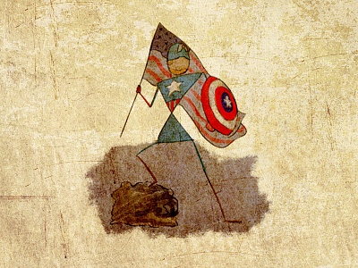 Warli Art Captain America: The First Avenger avenger captain america character chris evans digital fan art illustration infinity war marvel superhero warli warli art