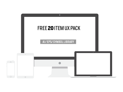 Free 20 Item Pack android clean download flat free freebie ios kit minimal template ux