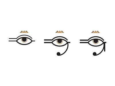 Egyptian Identity egyptian eye illustrator minimal pyramids ra simple