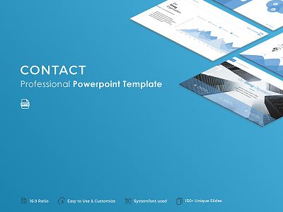 Contact Powerpoint Template business corporate creative modern popular portfolio powerpoint pptx presentation professional slide template