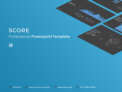 Score Powerpoint Template business corporate creative modern popular portfolio powerpoint pptx presentation professional slide template