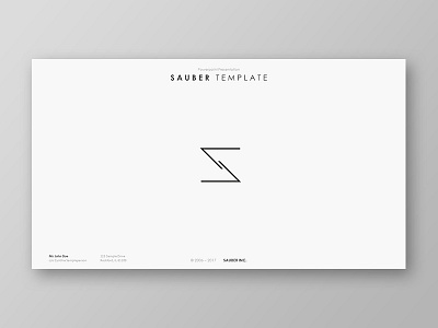 Sauber Powerpoint Template