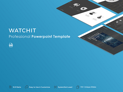 Watchit Powerpoint Template business corporate creative modern popular portfolio powerpoint pptx presentation professional slide template