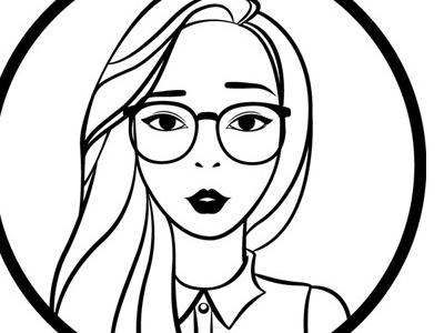 Shanel Kate cartoon character drawing girl illustration logo